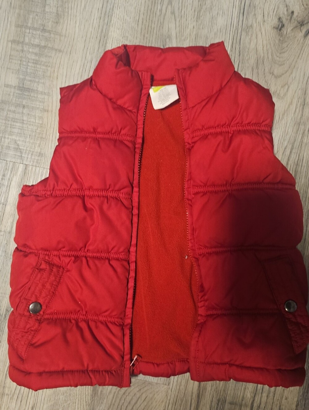 Crazy 8 Bright Red Puffer Vest for Kids